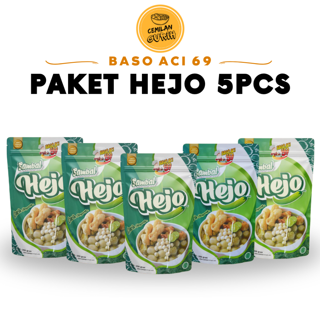 

Baso Aci 69 - Paket Baso Aci Sambel Hejo 5pcs Kuah Pedas Gurih