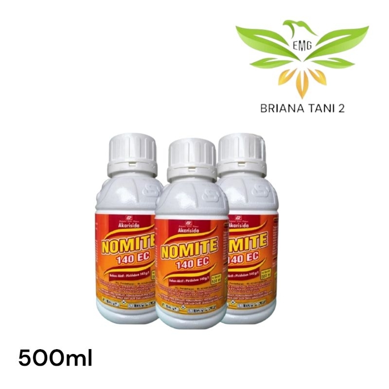 NOMITE 140EC 500ml Piridaben 140 g/l Akarisida Pembasmi Hama Kutu Tungau Pada Tanaman Jeruk Santani 