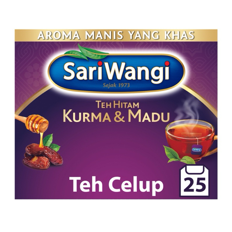 

Sariwangi Teh Celup Hitam Kurma dan Madu Isi 25 pcs