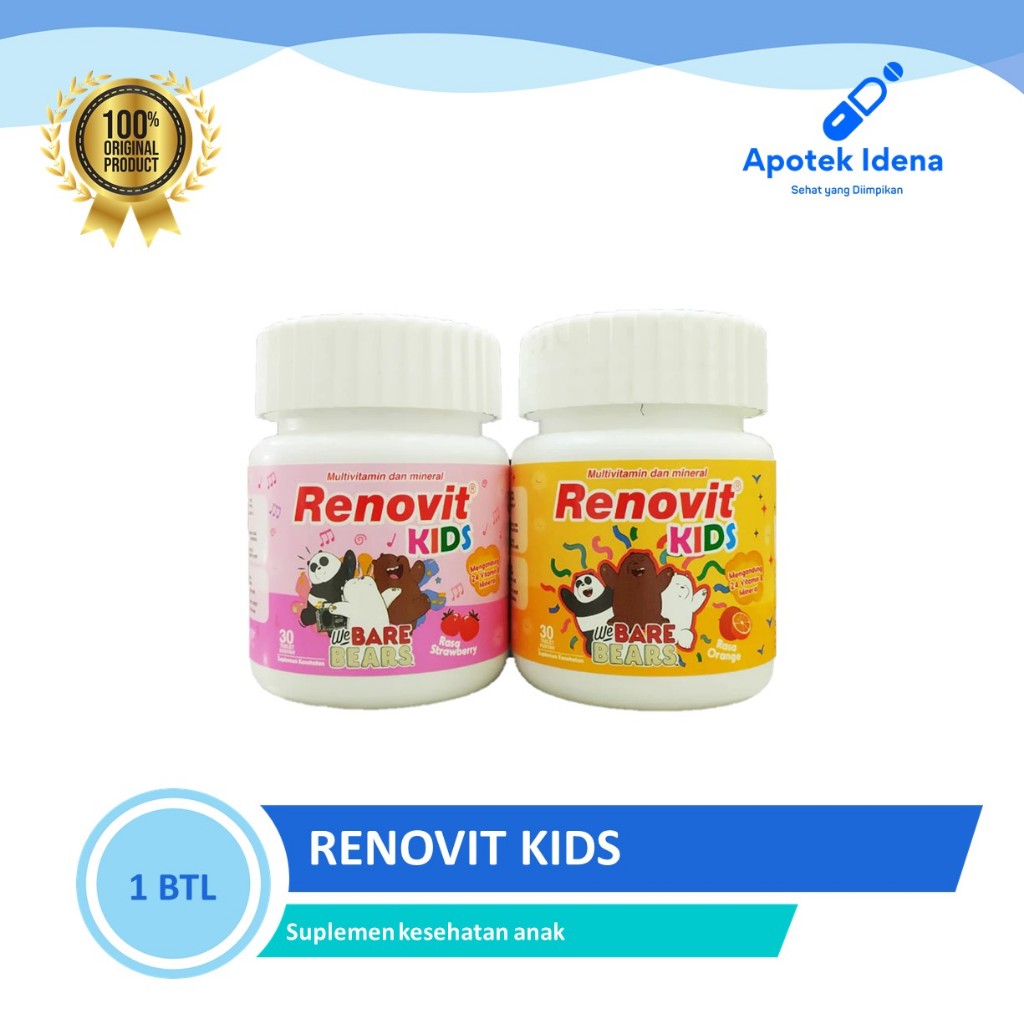 RENOVIT KIDS 30 TABLET KUNYAH / MULTIVITAMIN ANAK