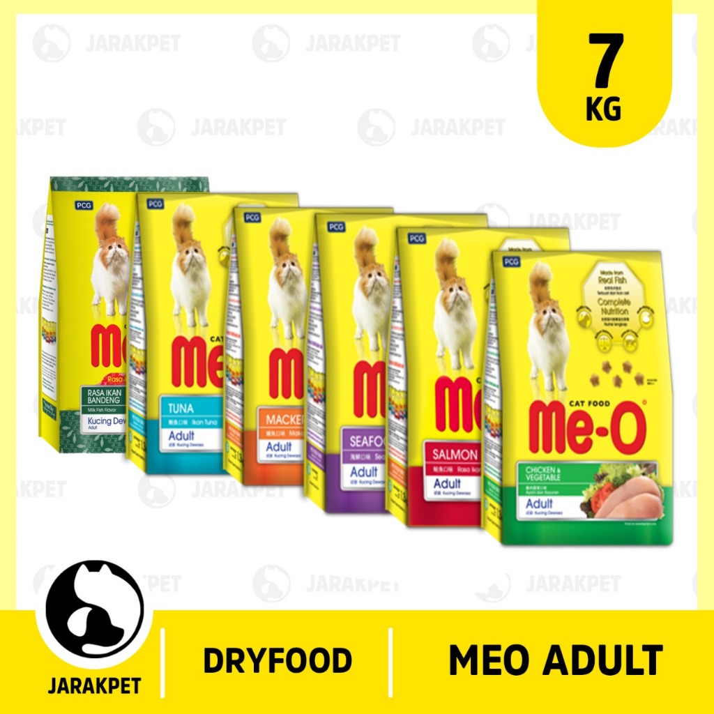 Meo adult 7kg - Me-o sak 7kg adult - Meo salmon 7kg - Meo bandeng 7kg - Meo Gourmet 7Kg - Meo Chicke