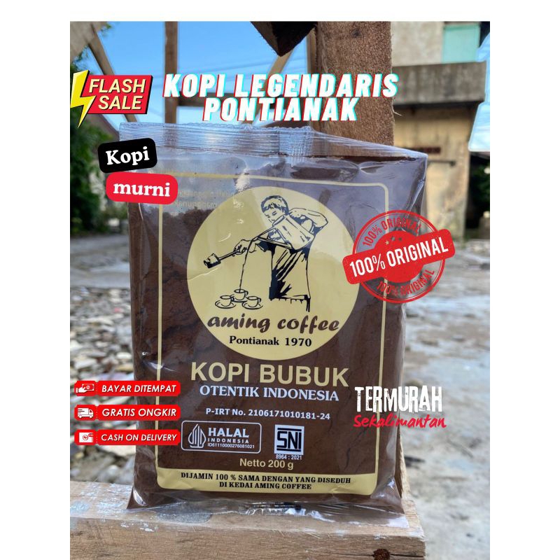 

KOPI BUBUK AMING 200GR KHAS KALIMANTAN