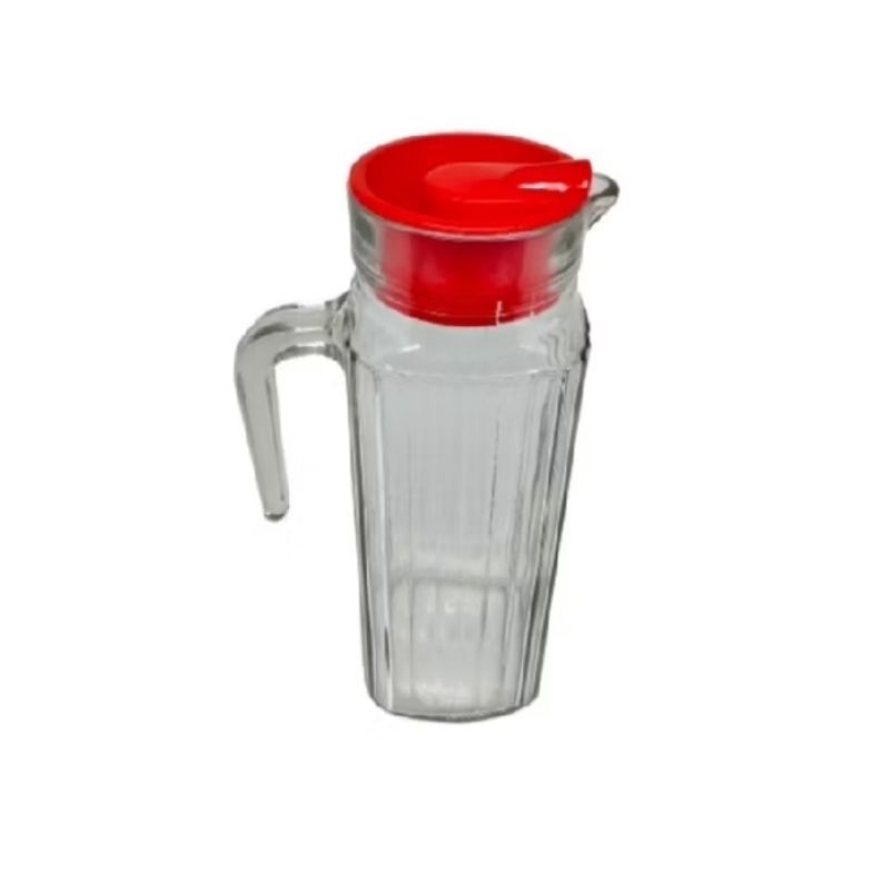 Pitcher Kaca 1000ml Teko Air Waterjug SQP-1000 SC Tutup Plastik 1L
