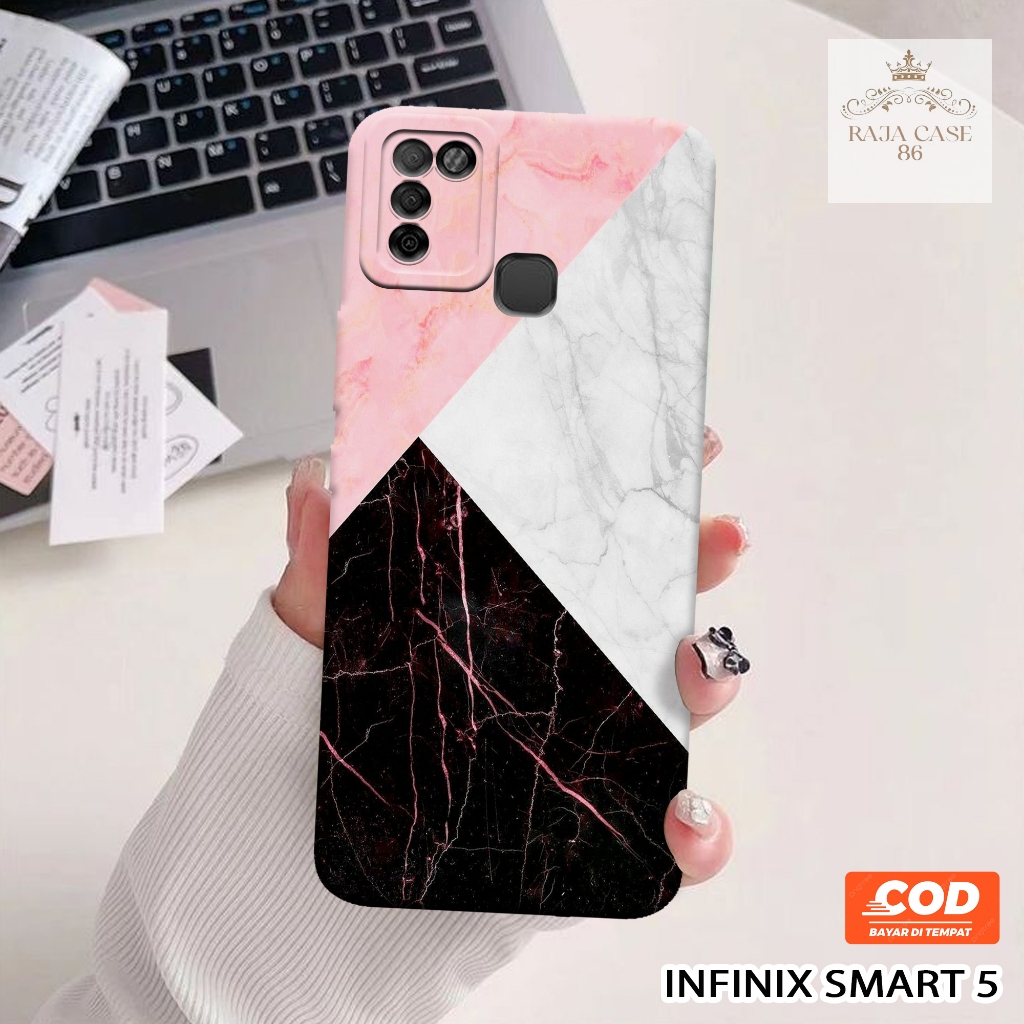 Softcase Infinix Smart 5 - Rajacase - Case Infinix Smart 5 - Motif Case Robot - Case Infinix Smart 5
