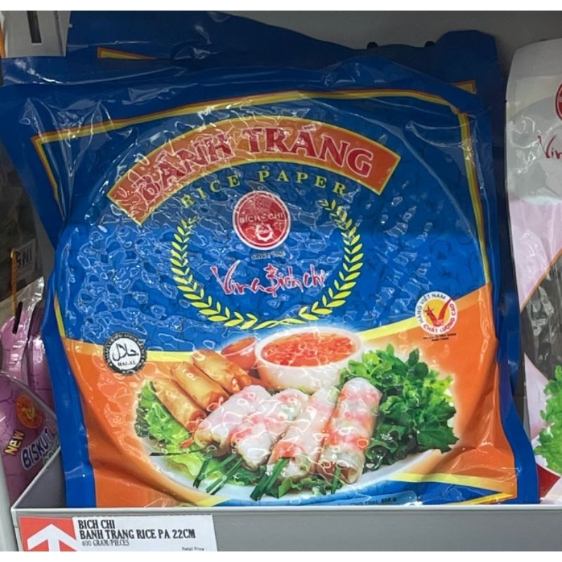 

Banh Trang Rice Paper 22cm 400 Gr/ Kulit Lumpia Vietnam