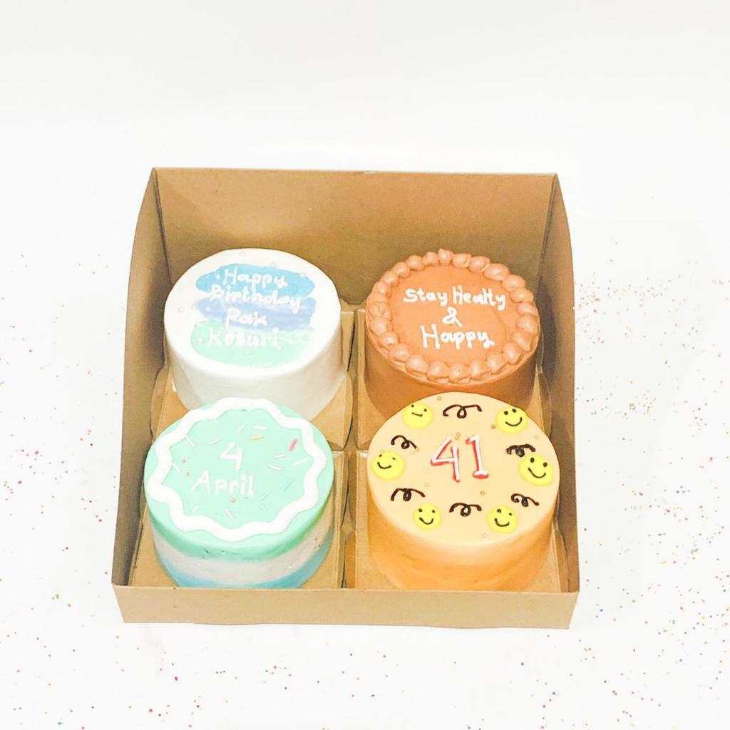 

Kue Ulang Tahun/Birthday cake/Kue Ultah tema Mini Korean/Kue korean/Kue Mini