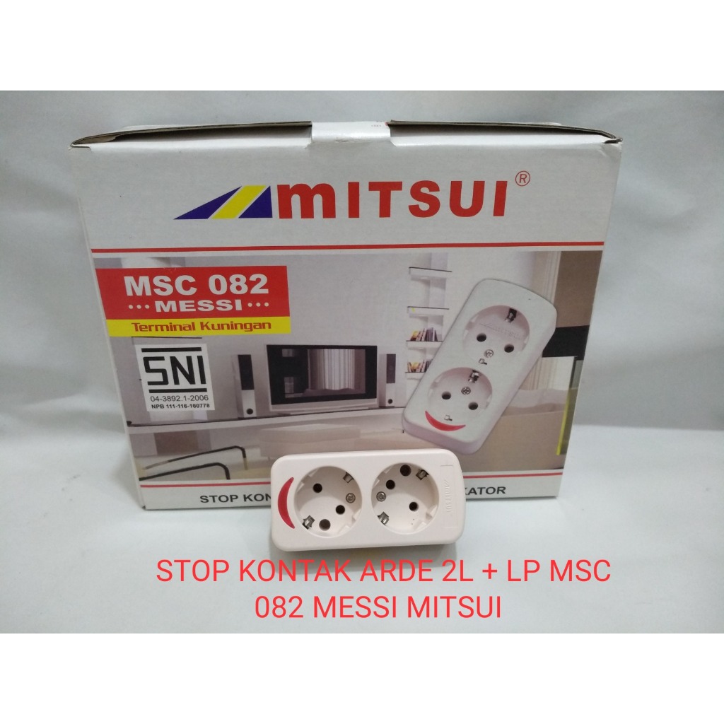 STOP KONTAK GEPENG 2L + LP MSC 082 MESSI MITSUI