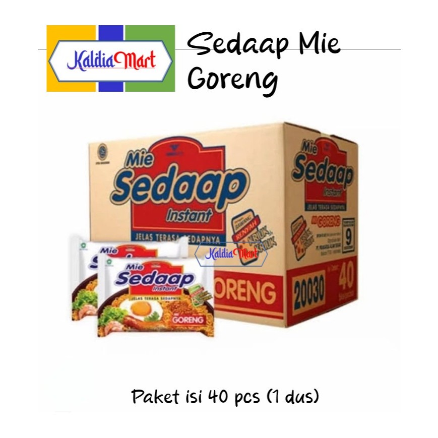 

Mie Sedaap Goreng 90gr 40 pcs (1 dus)