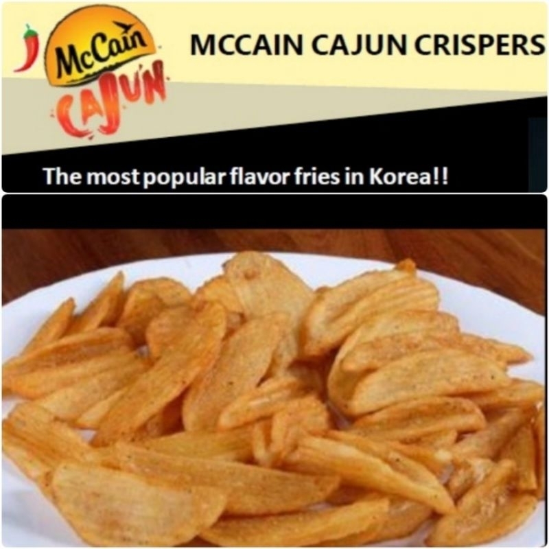 

mccain mc cain cajun crisper crispers kentang french fries hits korea