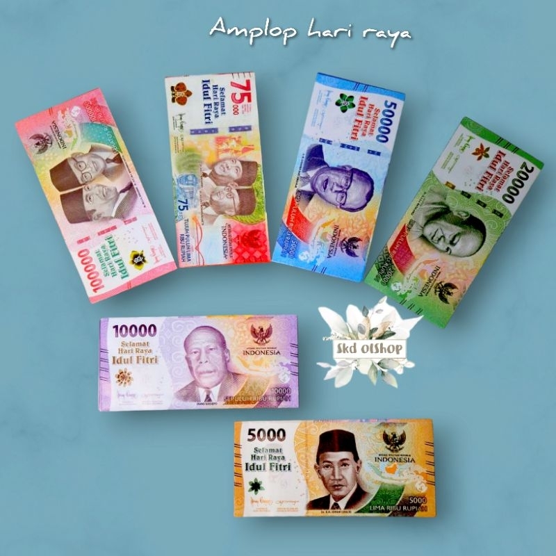 

Amplop lebaran angpau lebaran karakter uang DF ukuran panjang 5 pcs