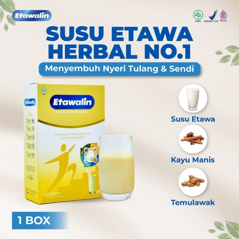 

ETAWALIN Susu Etawa Herbal No1 Menyembuhkan Nyeri sendi tulang & Asam Urat Original
