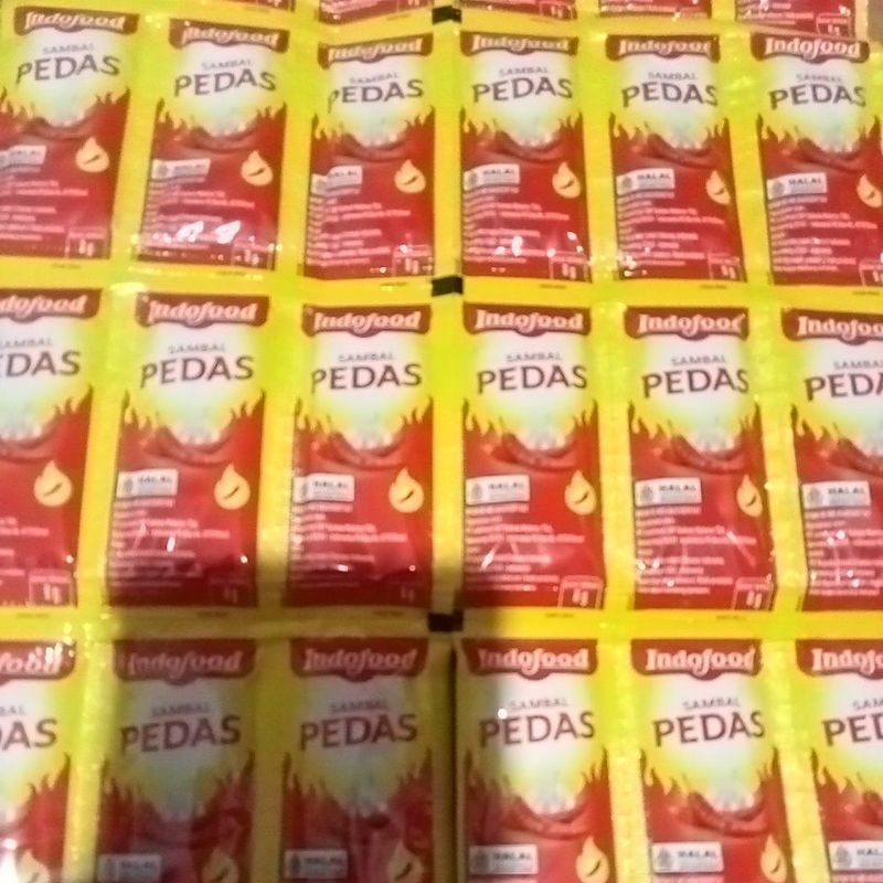 

Indofood sambal pedas 1rt isi 36saset