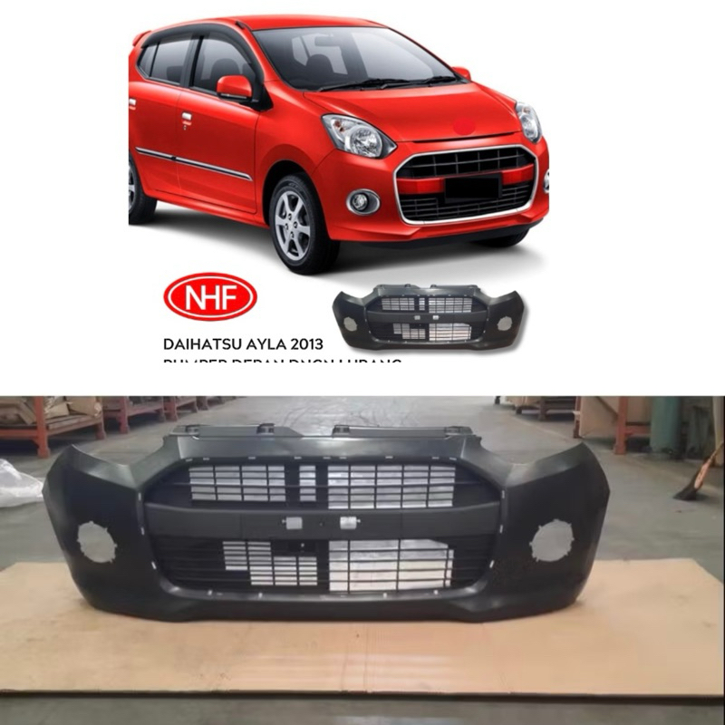 Bumper ayla dengan lubang fog lamp 2014up
