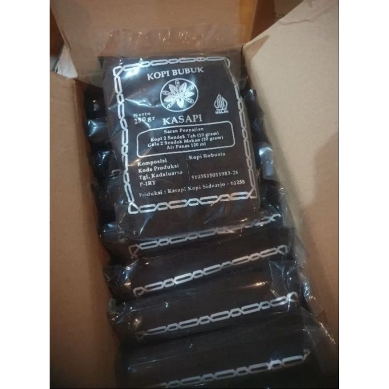 

Kopi bubuk hitam merk KASAPI 500 gram