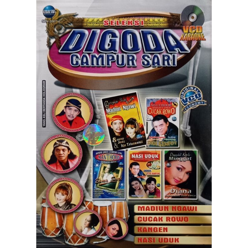 VCD ORIGINAL ALBUM DIGODA CAMPUR SARI DIDI KEMPOT ITJE TRISNAWATI SONNY JOSZ