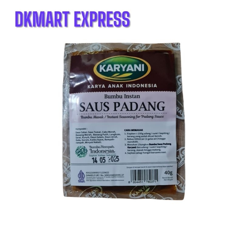 

Karyani Bumbu instan saus padang 40gr
