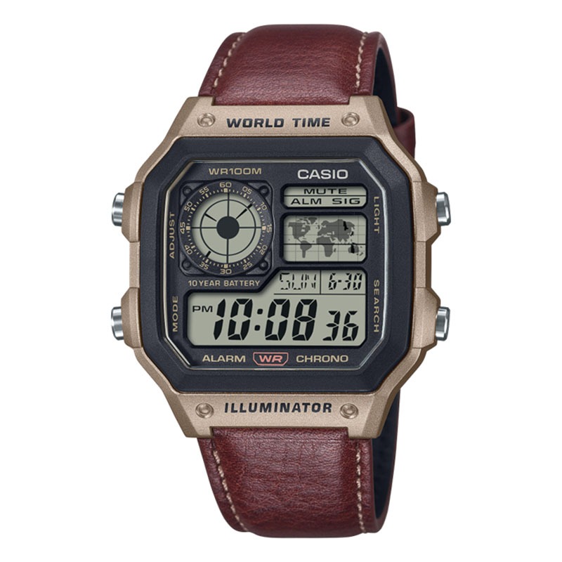 CASIO ORIGINAL AE-1200WHL-5A AE 1200WHL 5A 1200WHL AE1200 JAM TANGAN PRIA NG KL B084