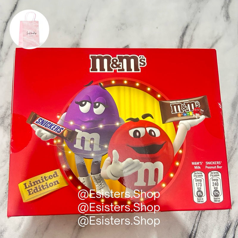 

M&M's Milk Chocolate and Snickers Peanut Bar Limited Edition | Coklat M&Ms Snickers