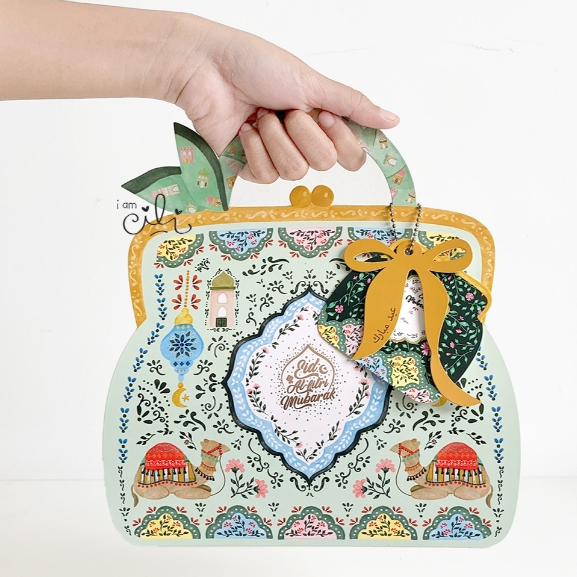 

(BOX 24 x 11,5 x 26,5 cm LEBARAN) kotak box tas unta idul fitri lebaran toples jar tabung isi 2 [10 set]