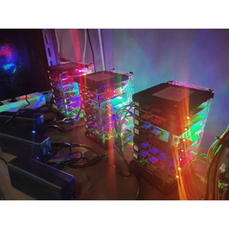 Mining STB Paket Multialgo 1 Rig isi 7 board