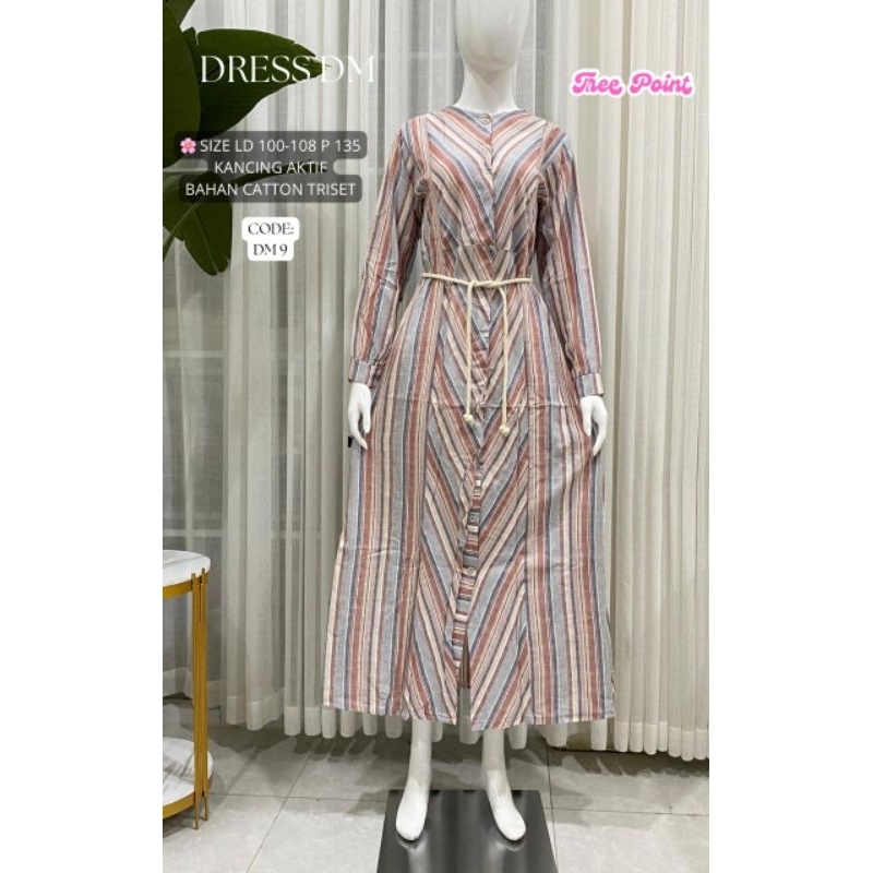 Gamis Catton Triset kode DM by 3Point 3 point