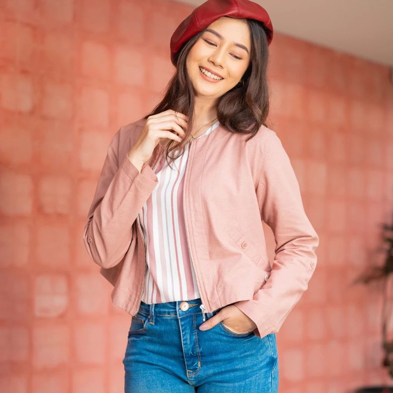 C2 Glovie Pink Set Pieces Wanita