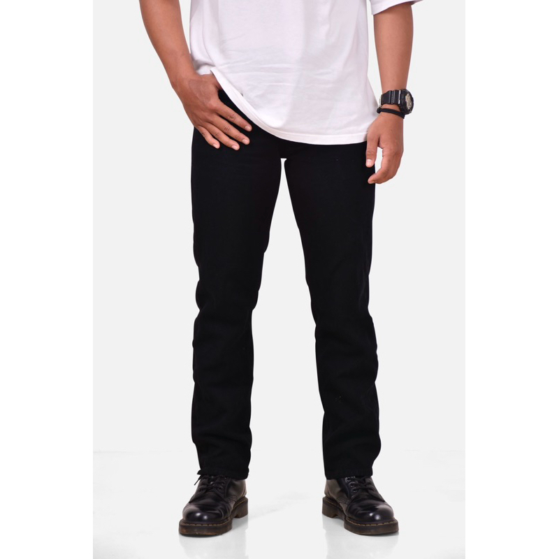 Celana Jeans Pria Standar Celana Jeans Reguler Celana Jeans Panjang Celana Model Lose Korea  Style C
