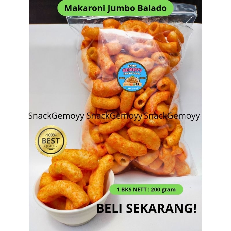 

TERLARIS KERUPUK MAKARONI JUMBO BALADO 200 gram