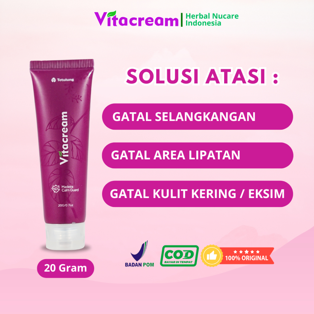 Vitacream - Salep Gatal Selangkangan Gatal Malam Hari [BPOM]