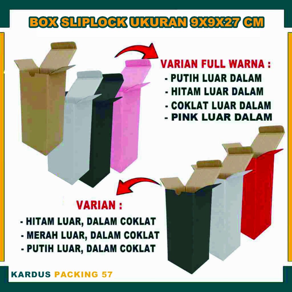

Box 9x9x27 cm / Box Sloop / Box Tumbler / Kardus Polos