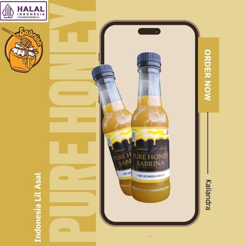 

Madu Asli Murni Pure Raw Honey Sabrina Nektar Kaliandra tingkatkan imunitas dan atasi keluhan lambung