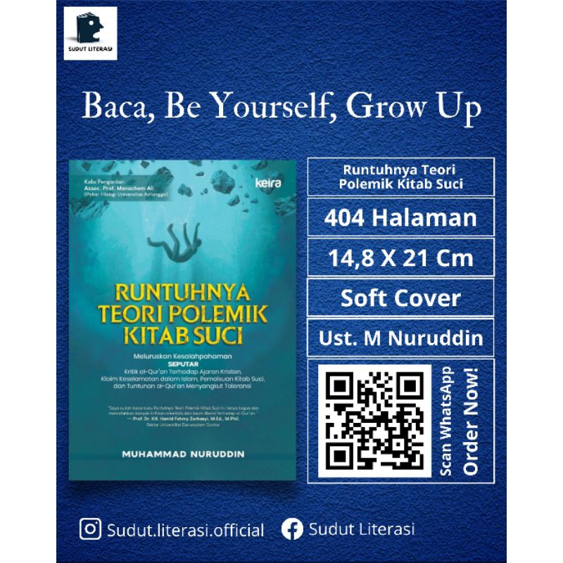 Buku Bestseller Runtuhnya Teori polemik kitab suci - Muhammad Nuruddin