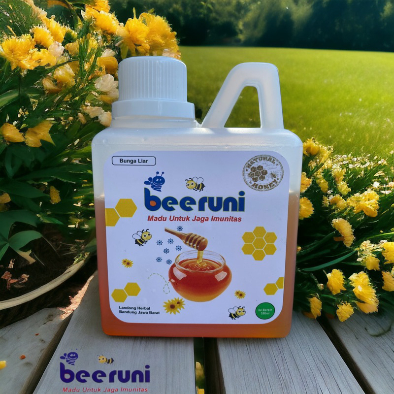

Madu Murni asli 100% bunga liar Kemasan 350 ml - Beeruni