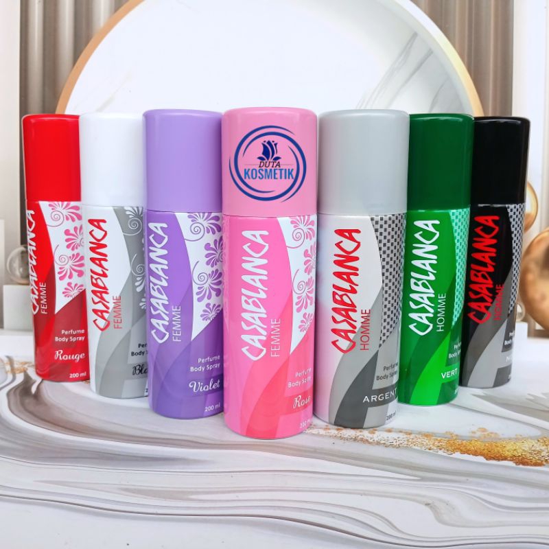 Casablanca body spray Homme & Femme 200ml / Parfum casablanca pria / wanita