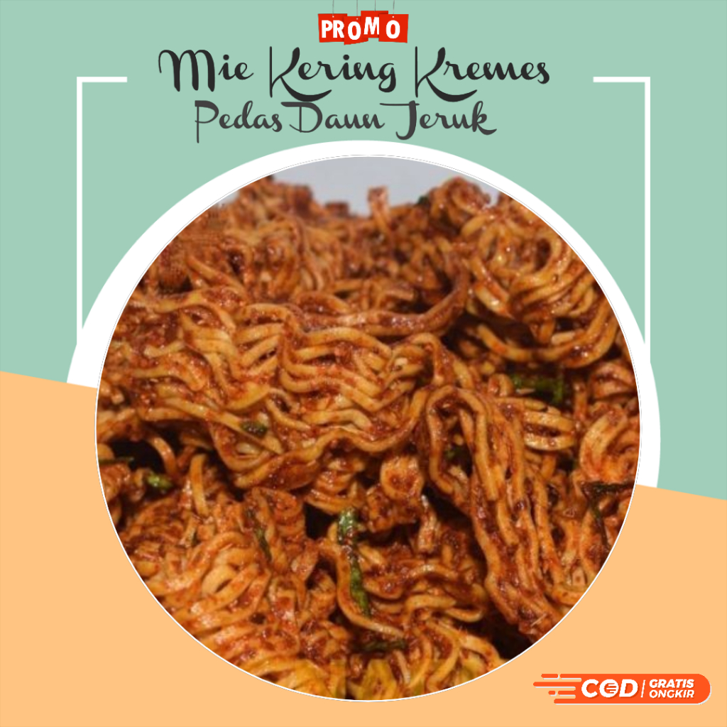 

1 Kg Mie Kering Kremes Pedas Daun Jeruk Termurah - Promo Cemilan Viral Enak Teratas - Mie Kremes Pedas enak Gurih Pedas