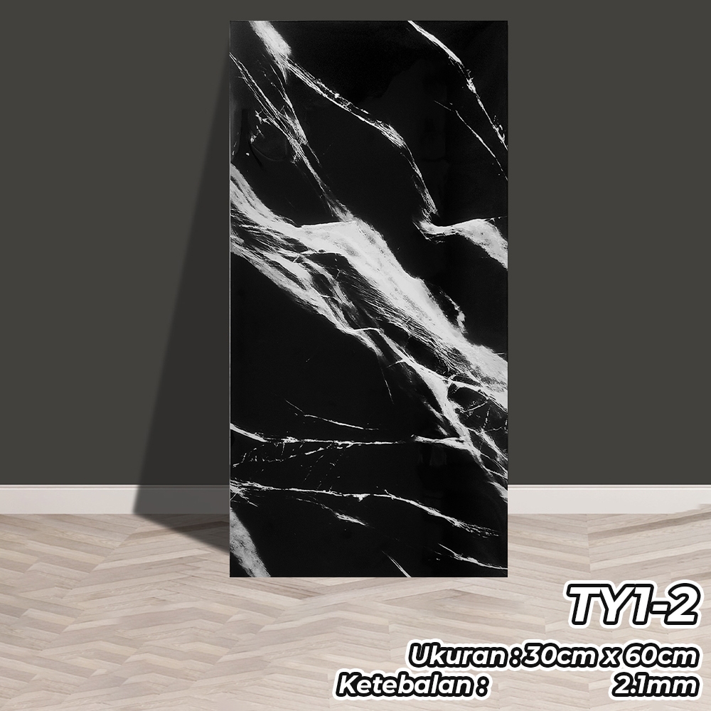 Gratong Paket 20 Lembar Wallpaper Dinding Sticker Dinding Vinyl Marble Granit Wallpaper Dinding 3D