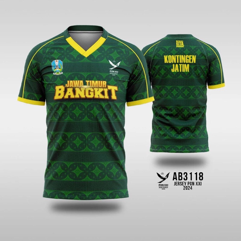 Jersey PON XXI KONTINGEN JATIM 2024 full printing