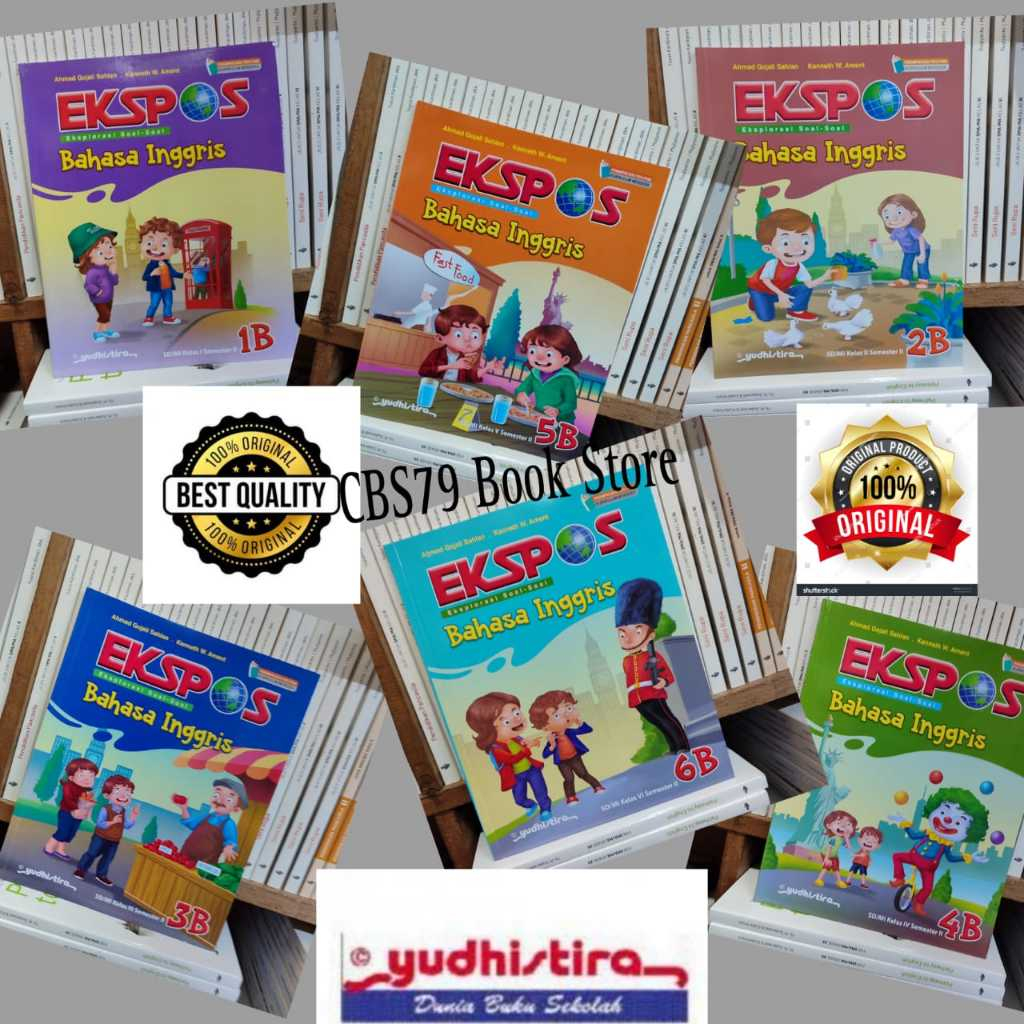 Buku Ekspor Bahasa Inggris Kelas 1B 2B 3B 4B 5B 6B SD/MI Semester 2 Kurikulum Merdeka Yudhistira