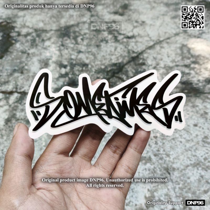 

Stiker Grafiti Sticker Graffiti SOMETIMES / Sticker Helm / Sticker Aesthetic / Sticker Tahan Air