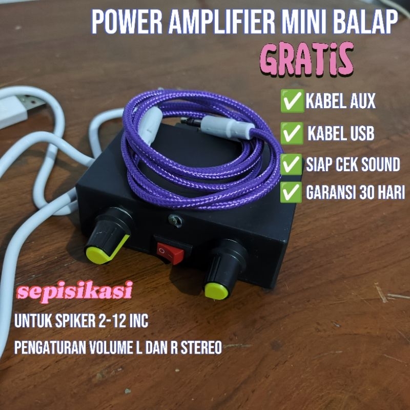 Power ampilifer mini balap stereo
