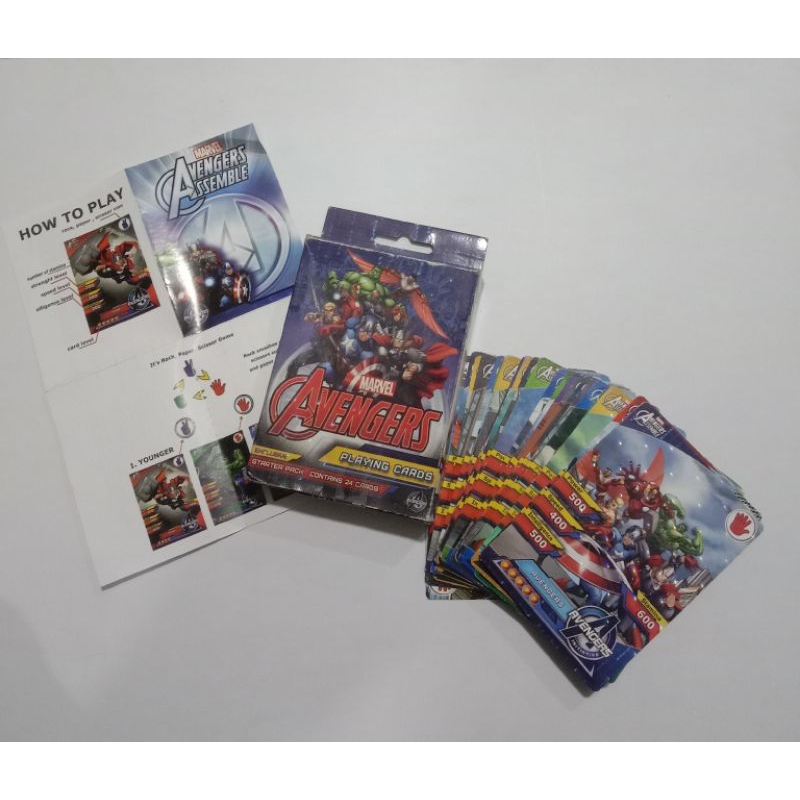 Marvel Avengers Cards Set 24 kartu