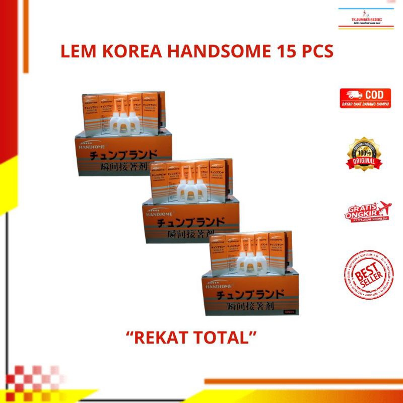 

Lem Korea HANDSOME Isi 15 Pcs PROMO MURAH/ [PAKET HEMAT] HANDSOME Lem Korea Isi 15 Pcs PROMO MURAH