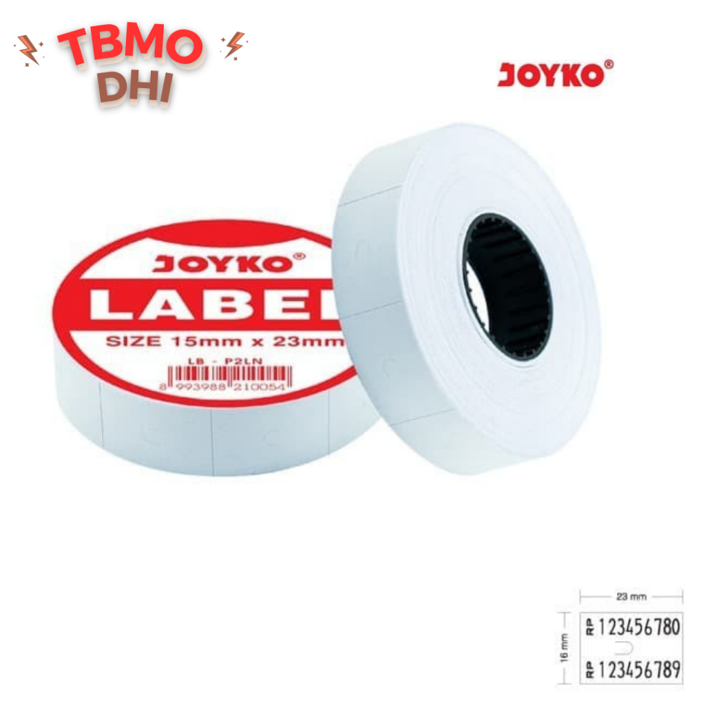 

TBMO Price Label / Label Harga Joyko LB-P2LN Roll / Label Harga