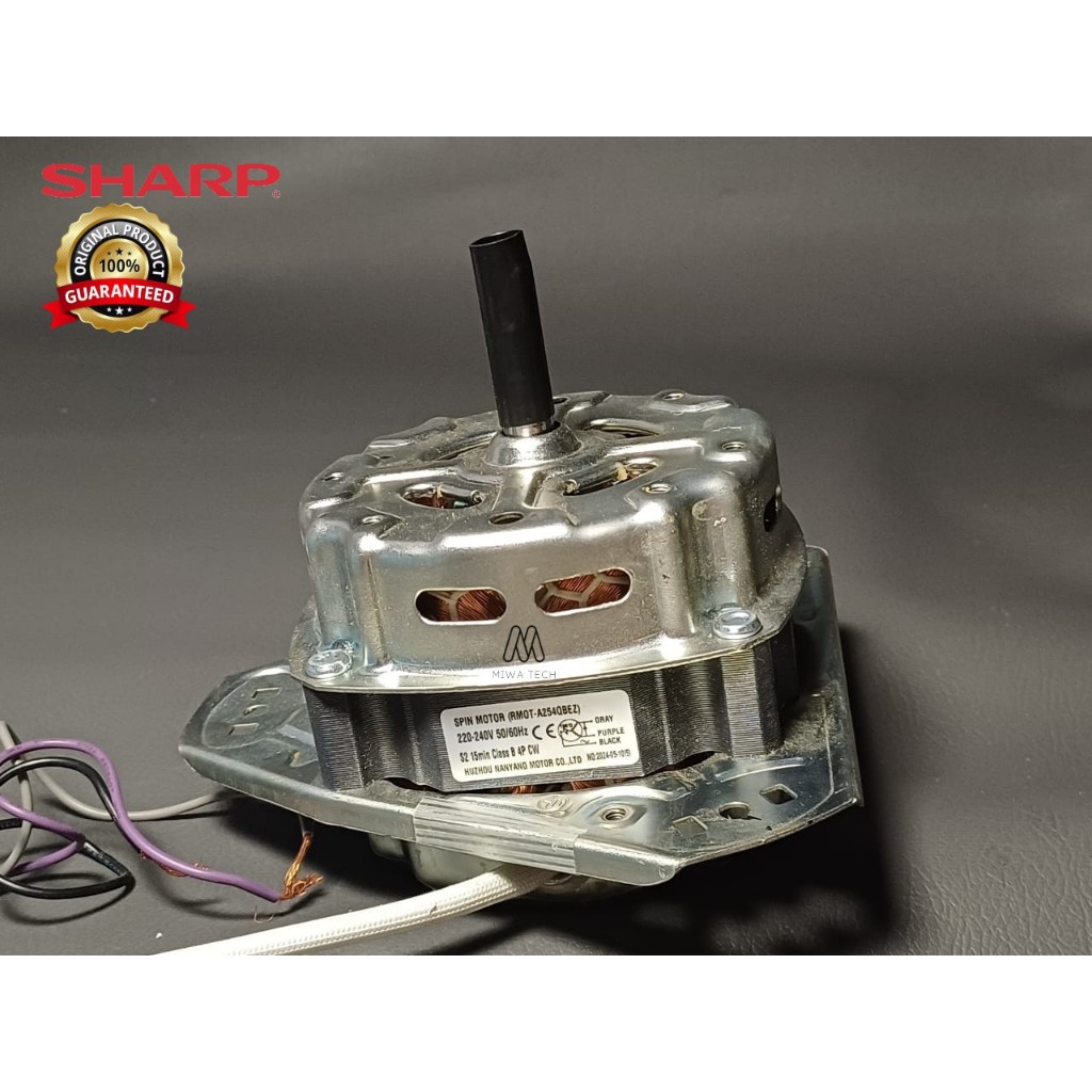 MOTOR SPIN SHARP 14KG RMOT-A254 DINAMO PENGERING SHARP 12KG-14KG SHARP ORIGINAL