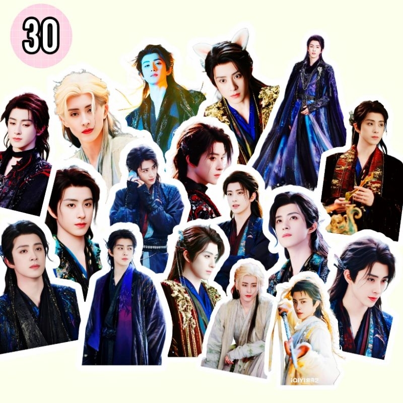 

(30PCS)STICKER MOONLIGHT MYSTIQUE/AUORUIPENG/BAILU/FANYUE/JINGYUAN/DRACHIN/MURAH
