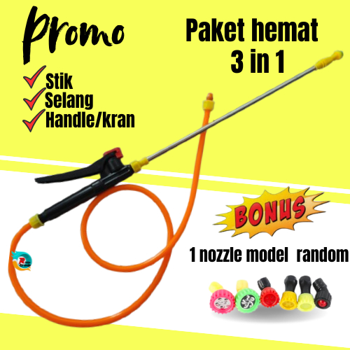 Paket Stik + Handle+Selang Sprayer Elektrik Stik Tangki Elektrik Stik Semprotan Elektrik Stik