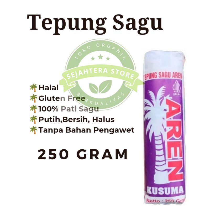 

250 Gram Tepung Sagu Aren - Tepung Bakso - Tepung Dawet - Gluten Free