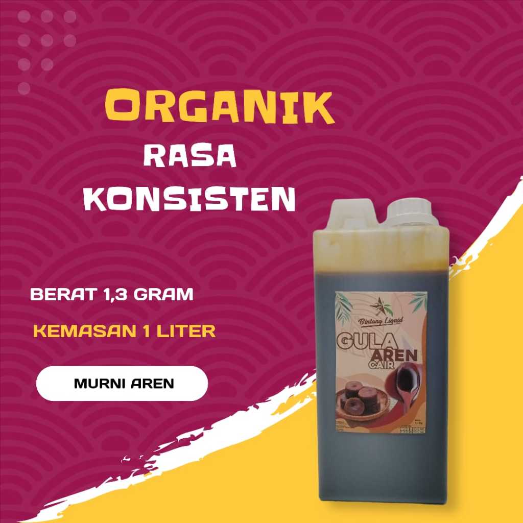 

Bintang Gula Aren Cair ( Organik, Murni, Rasa Konsisten, Kental )
