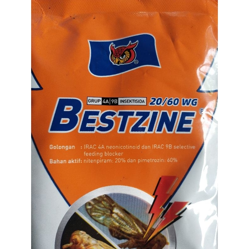 BESTZINE 20/60 WG 50 gram Insektisida kendalikan hama wereng coklat tanaman padi, Gurem pada bawang 