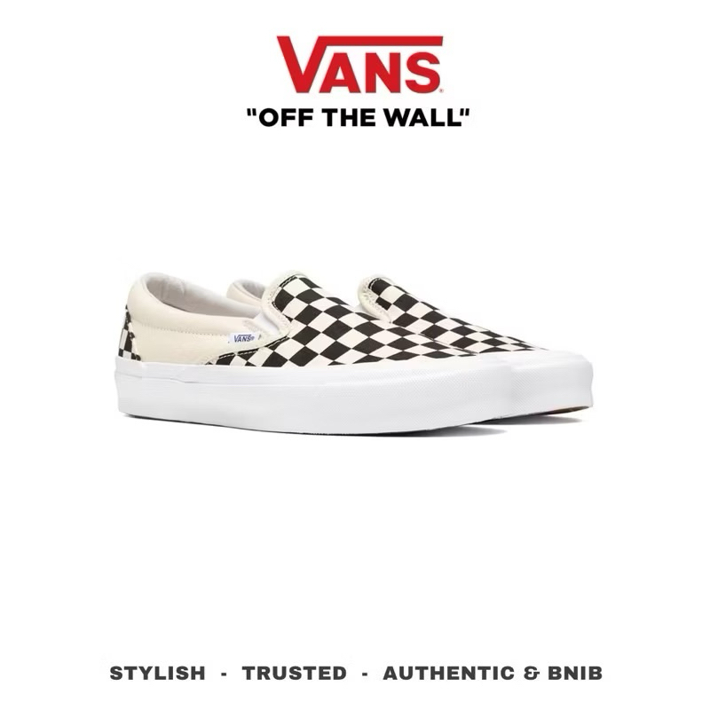 Vans Vault Slip On OG Checkerboard Black White